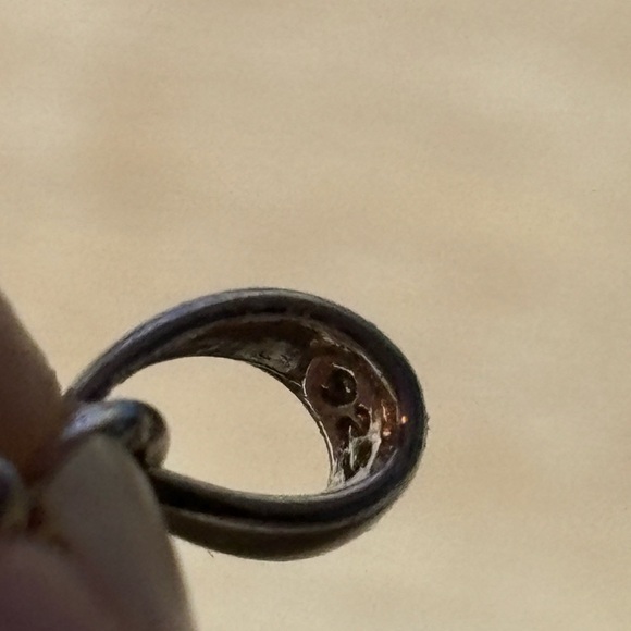 Sterling Silver Christmas Tree Pendant Stamped W&W - Picture 7 of 7